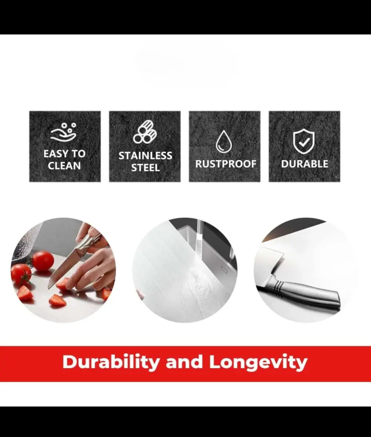 Healthy and Safe || Premium Stainless Steel Chopping board