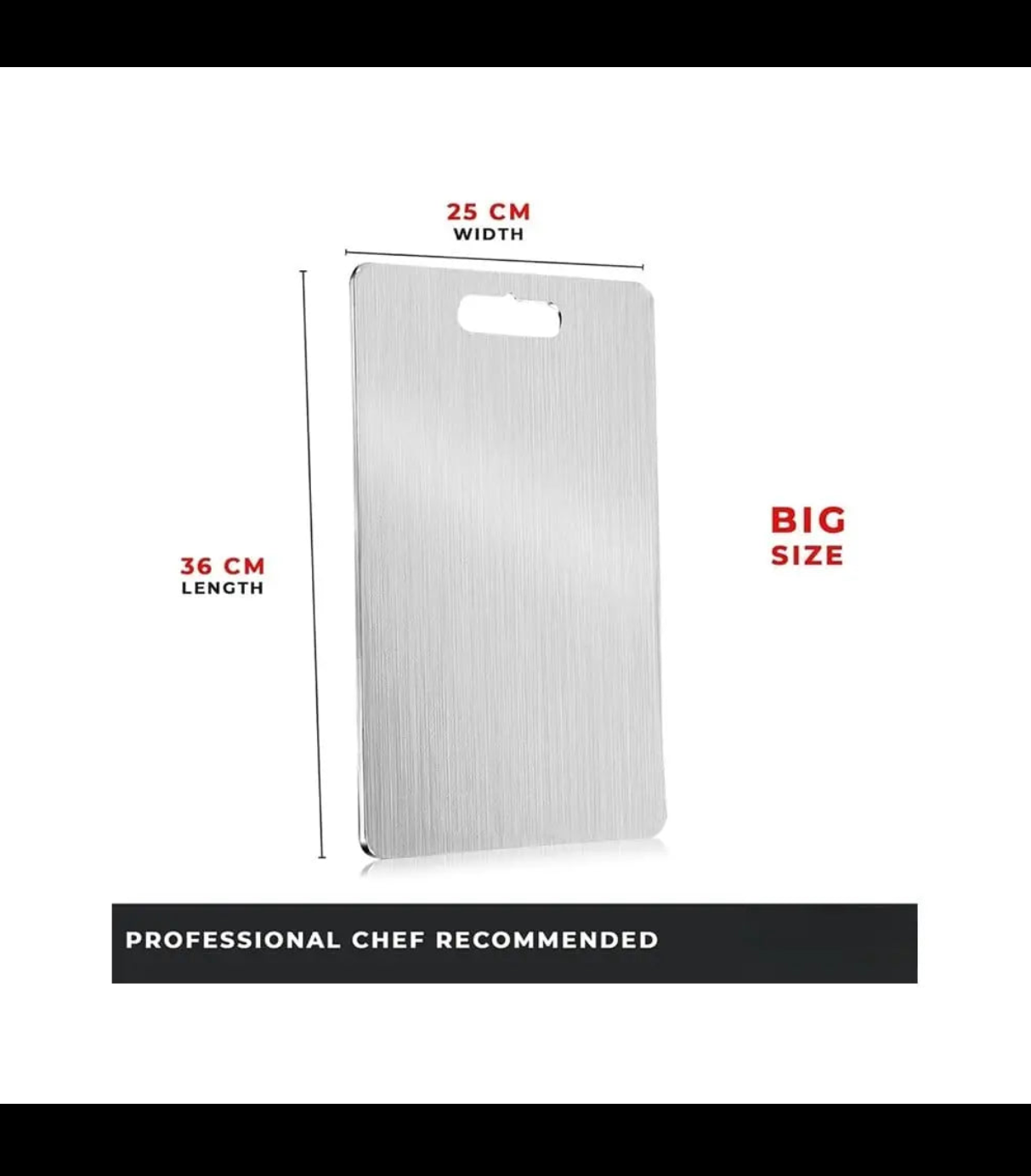 Healthy and Safe || Premium Stainless Steel Chopping board